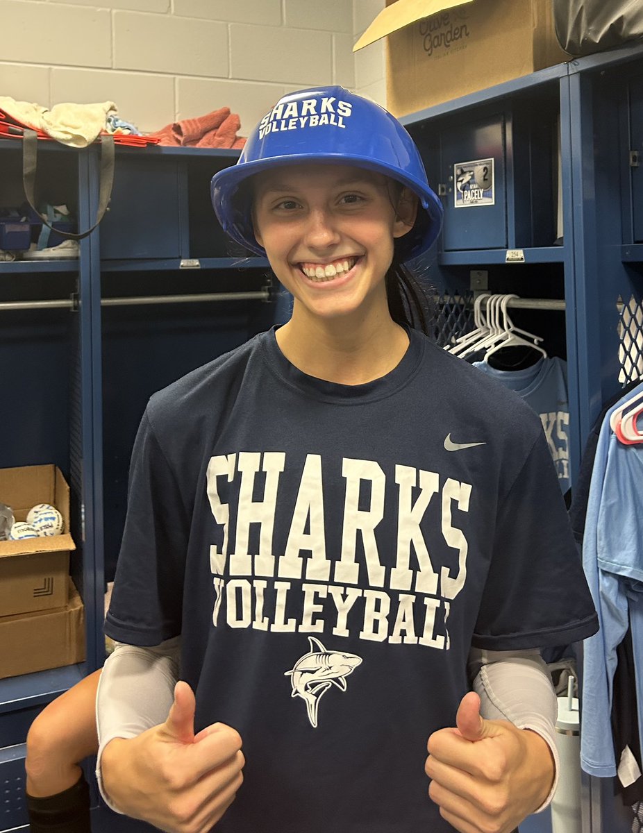 NSU_VB's tweet photo. 🚨Repeat #HardHatTeammate alert! JoJo was voted by her teammates after stepping in as a DS this past weekend and absolutely crushing it! Jo’s selfless servant leadership is contagious and she radiates positive energy #HungryForMore https://t.co/l6tWqG6tOX