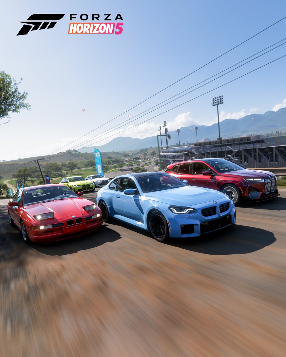 BMW's tweet photo. An elite squad have joined @ForzaHorizon 5. The question is: which one are you taking for a spin first? https://t.co/DE32fDiTBY
