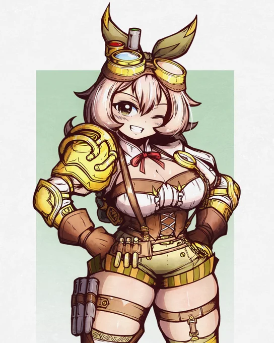 OCtober Day 9About Hazel(2): Her strength is three times the average person of her age--and her appetite is also three times the average person of her age.She could take on pounds and pounds of steak and still would ask for more!#OC_tober #OCtober2023 