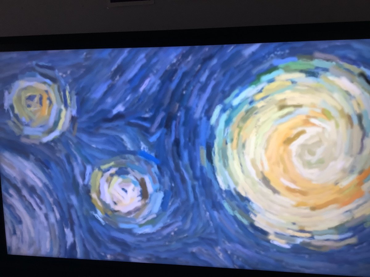 ChadPrimary's tweet photo. In Reception Class we have been learning about God’s creation. We love looking at the moon and stars at night so we studied Vincent Van Gogh’s ‘Starry Night’. We created our own pictures and talked about God’s amazing creation! #creativeRE https://t.co/D3D9LUADh8