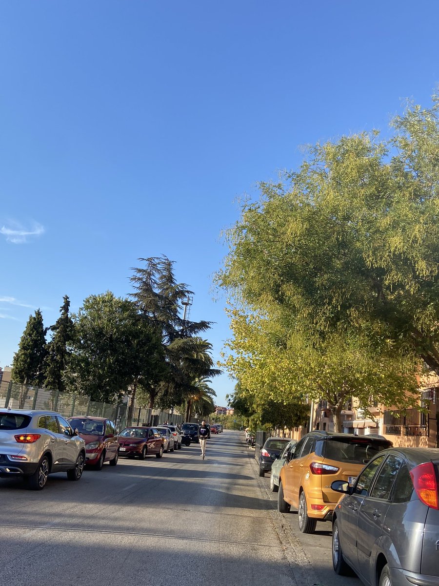 AbsolutDelRey's tweet photo. Y así un día tras otro. Calle San Fernando de Granada colapsada de coches mal estacionados porque hay que ver a los nenes jugar al futbol. @PoliciaGr @aytogr todo bien con esta situación? https://t.co/iuQckXR3uI