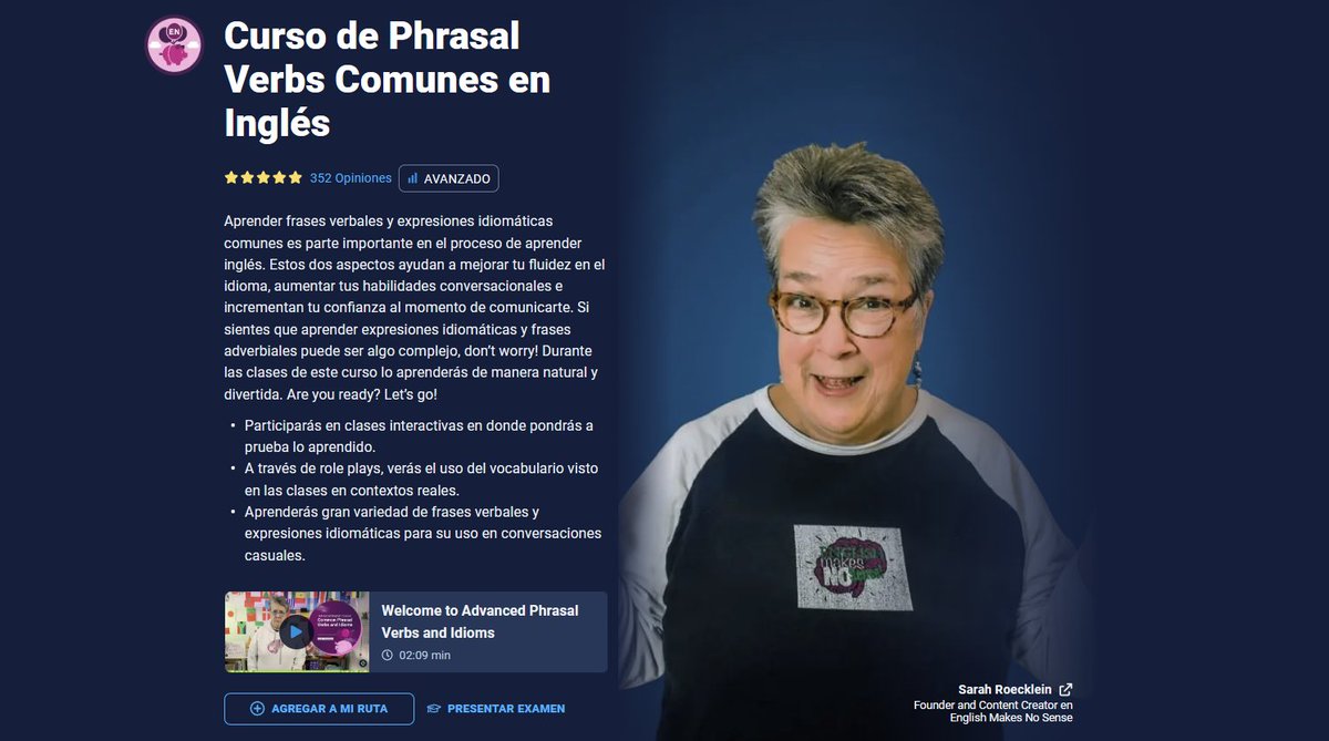 Los cursos que te ayudan a ampliar tu vocabulario con expresiones comunes y avanzadas en inglés 👇🏽

Empieza hoy uno de acuerdo a tu nivel😉