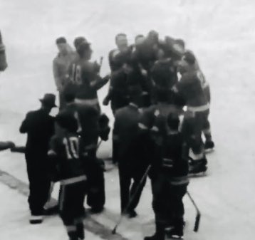 thegr8diva's tweet photo. @oldhockeycards My uncle.  Won the Cup with Detroit 49-50.  Team mates Abel, Howe, Kelly, Lindsay, Sawchuk.  He was #18, on the ice for the winning goal. 💕 https://t.co/RoWRwjr7tp