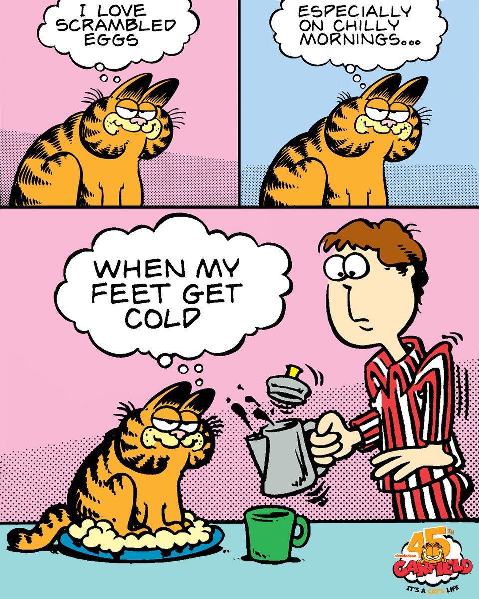 Garfield's tweet photo. nature's slippers #Garfield45 https://t.co/r1ucS0QT7t