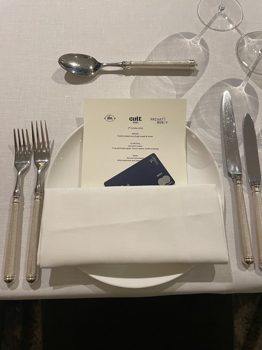Privat3Money's tweet photo. An Unforgettable Evening 🍷
Some snaps from our exclusive wine tasting dinner at the Twenty Two in the heart of London last week, in collaboration with our partner @CultWinesUK
and Château Ducru Beaucaillou.
#P3xCultWines #UniqueExperiences #ExploreWithP3 https://t.co/9xMpPliQH4