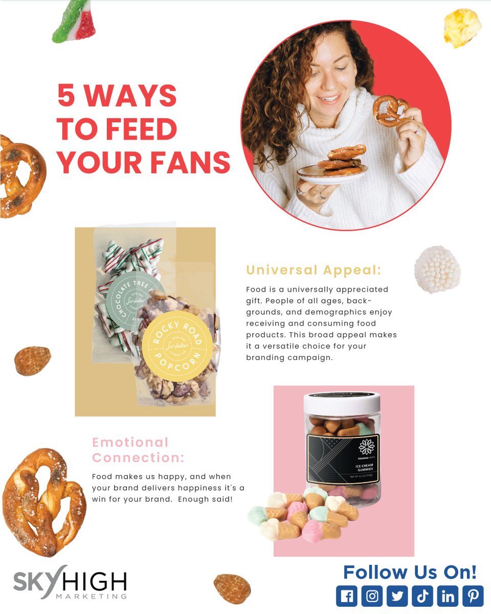 skyhighmktg's tweet image. Hey Friends! 5 Ways to Feed Your Fans this holiday season🤩 Food gifts for the holidays: The quickest route to the heart, through the stomach❤
Shop with our Sky High team, the food gifting experts, now!

#1Truth
#foodgifts