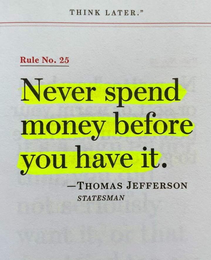 7 Rules to live by:

1.