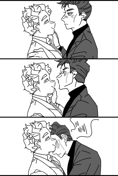 クロアジ😈👼 二度目のキスは宇宙で一番天使が好むよあなロマンチックなものにしようとした悪魔が格闘して早1ヶ月