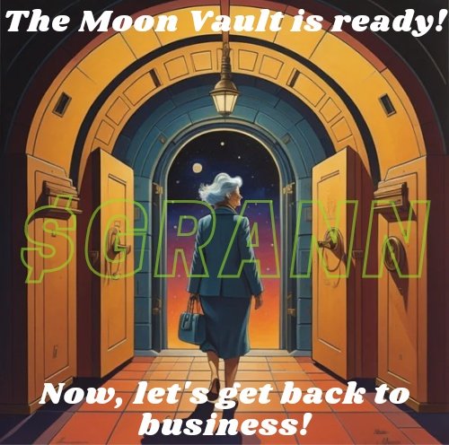 Only_Granns's tweet photo. $GRANN has been busy getting the vault ready! Now let's get back to business! #pulsechain #GRANN #definitely https://t.co/MO6TR7tLb7 https://t.co/MhtpzW0Zwl