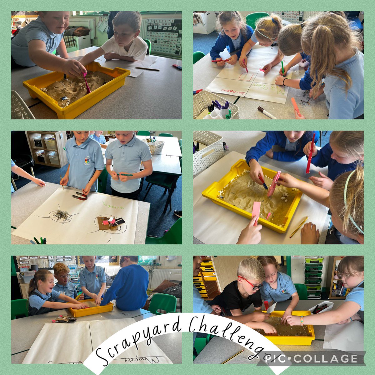 SchoolTrelai's tweet photo. Blwydden 3 enjoyed collaborating today to sort magnetic and non magnetic materials using different magnets. We chose our own methods of note taking to record our findings. ๐งฒ #TPSScience https://t.co/4mix2gITaU