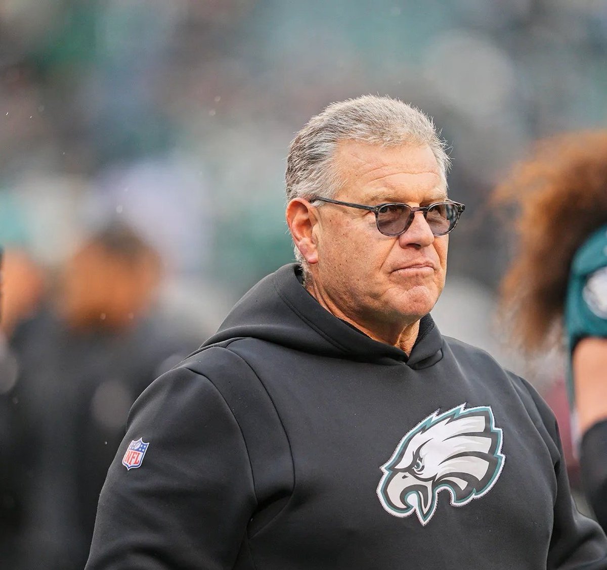 thomasrp93's tweet photo. Aaron Donald vs Eagles:

- 0 sacks
- 0 QB hits
- 1 hurry (credited to Hurts leaving the pocket early)

Sua Opeta stepped up big time.

Stoutland University baby 🔥
#Eagles https://t.co/wl62ql3Wst