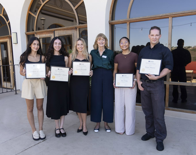 SAN DIEGO (October 6, 2023) – Five USD Law students were nominated for the 2023 CEB Award for Excellence in Legal Research & Writing. Jessica Kocinski (2L) - 1st place, Stuart Meurer (2L) - runner up, Samantha Fakhimi (2L), Baharan Abdollahi (2L), and Thu Aung (2L) as finalists.