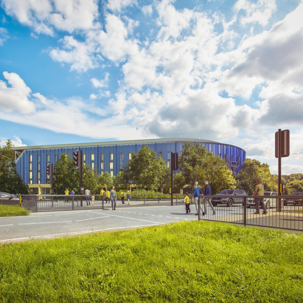 OUFCOfficial's tweet photo. Oxford United has today published further details of the plans for their potential new home in Kidlington 🏟️

Full details ⤵️

🟡🔵 #OUFC | #COYY