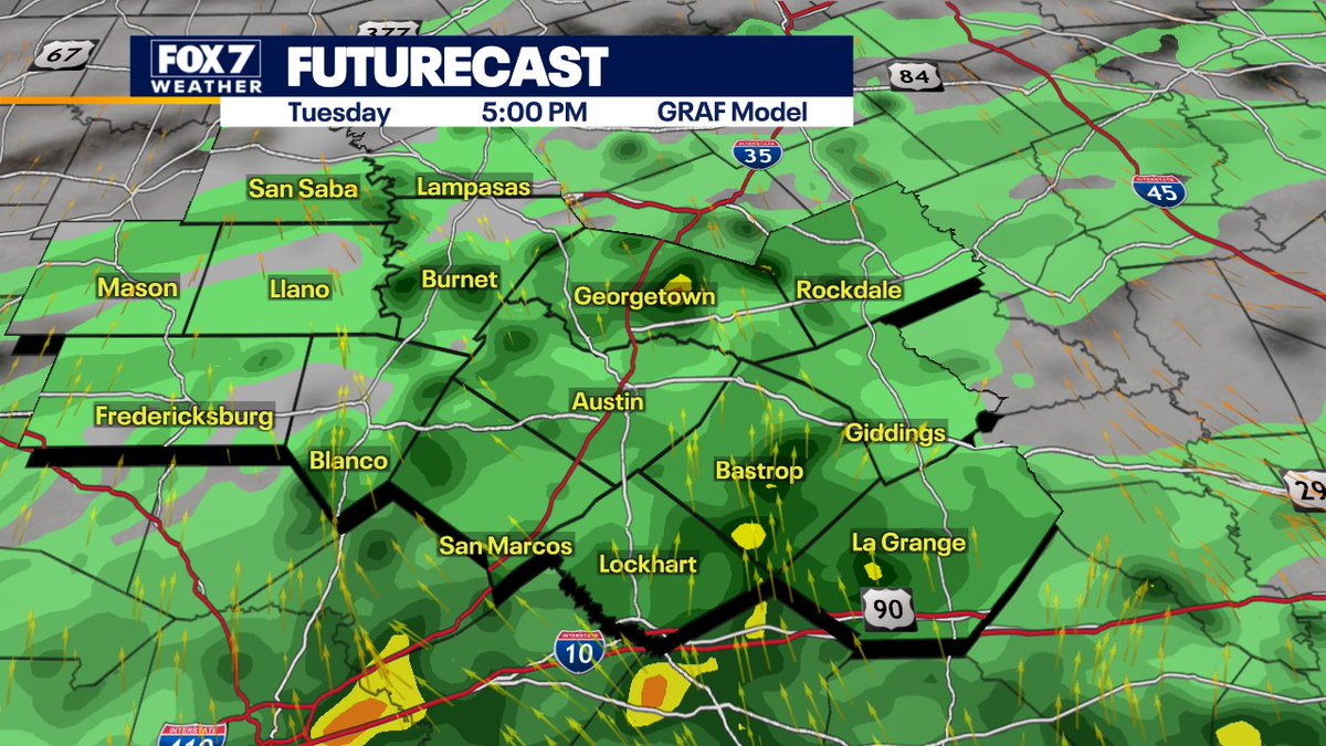 zackshieldsFOX7's tweet image. Enjoy the sunny and dry weather today because it will change quickly in the next 24 hours. Clouds return tonight and then light rain late tomorrow. #FOX7Austin #weatherchanges #atxwx #txwx