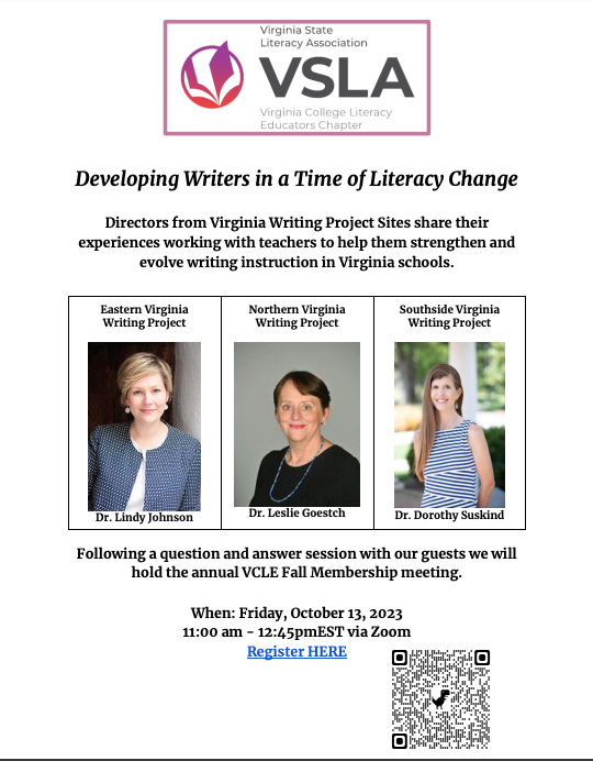 VCLE7's tweet image. Save the date for our Fall Retreat!