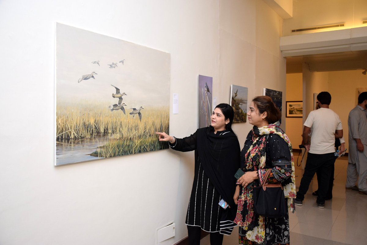 PNCAOfficial's tweet photo. The Pakistan National Council of the Arts hosted the opening of a captivating wildlife art exhibition on Monday, 9th October 2023. The exhibition was inaugurated by Mr. Jamal Shah, Minister of National Heritage &amp; Culture Division, alongside Mr. Ayoub Jamali, DG of PNCA https://t.co/icaM3vDDz8