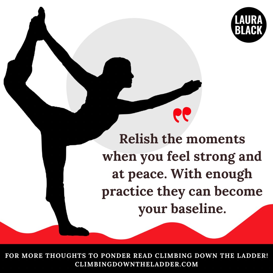 WomanAging's tweet photo. “Relish the moments when you feel strong and at peace. With enough practice they can become your baseline.“ - Laura Black

For more thoughts to ponder read “Climbing Down the Ladder” by Laura Black! Link in graphic. 📍 https://t.co/pcTgY9mQnk