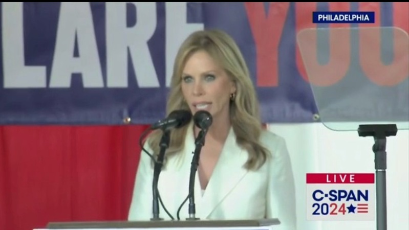 GoodestThinking's tweet photo. CHERYL HINES is stumping for her husband RFK Jr. And he’s a goofy anti vaxxer to the point where he’s trying to rewrite history and tell us that the polio vaccine didn’t solve the polio problem. 

It’s official. They’re 
both disgusting af. 

Just sayin. https://t.co/NT2ooNYOpc