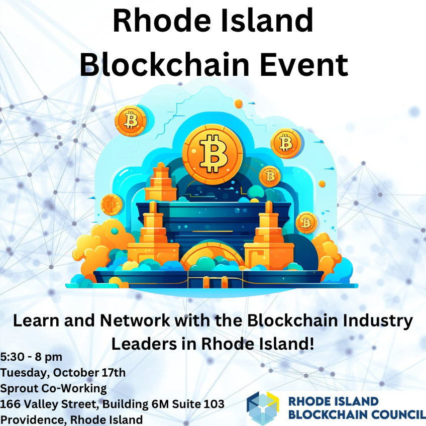 AdesicX's tweet photo. ๐ Exciting News! Join us for the Rhode Island Blockchain Event on Tuesday, October 7th, in Providence. ๐
๐ Learn from industry leaders.
๐ค Network with blockchain enthusiasts.
๐ Explore the future of technology.
Don't miss this opportunity!๐
#RIBlockchain #Blockchain https://t.co/1bpcHW2zww