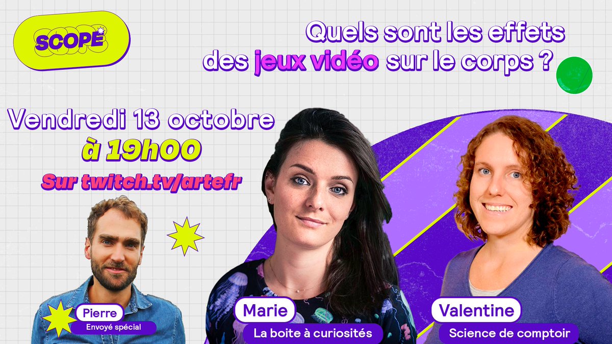 Il va y avoir du e-sport !

Vendredi, le temps d’un stream #Scope devient la #KScope pour mettre la compétition vidéoludique sous l’œil de la science 🔬

Déroulez pour découvrir les invités 👇