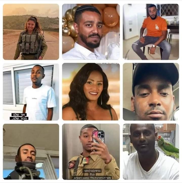 I've seen many Lefty terror apologist posts talking about white Israelis versus brown Palestinians in some sort of twisted attempt to portray Israelis as random white supremacists. Back in reality these are just a fraction of the precious Israeli souls stolen by #HamasisISIS.