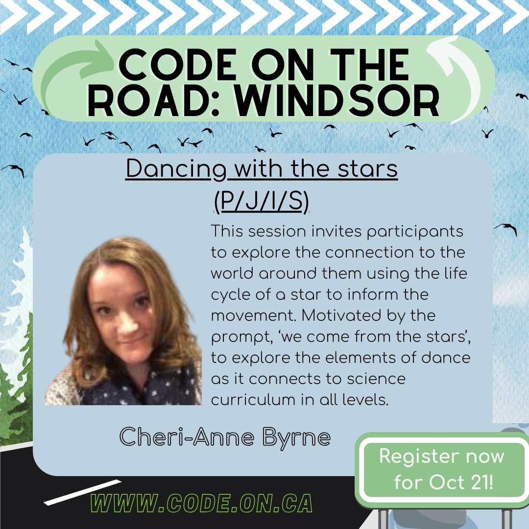 dramadancecode's tweet image. 🎤 Meet our three workshop presenters for #CODEontheROAD in Windsor&apos;s #DanceEd track.

Join us Saturday October 21st 🗓 for a day of sharing of ideas and expertise. Includes: a performance by St. Clair Music Theatre students, a Marketplace and catered lunch!