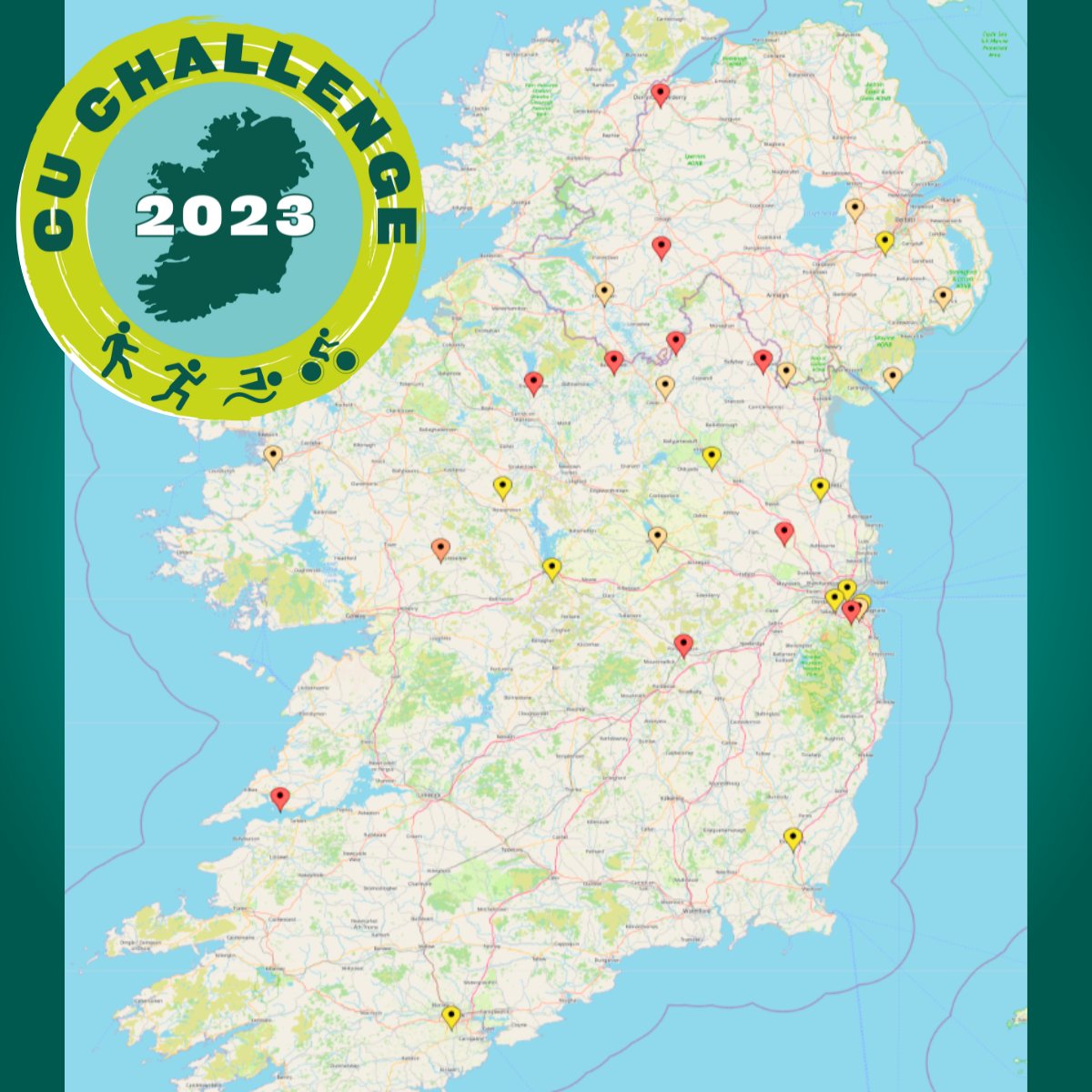 30 credit unions are ready to start the #CUChallenge23! 🚶‍♀️🏃🏊‍♂️🚴‍♀️
THANK YOU to everyone who is taking on the Challenge! Please ensure everyone on your team is registered, has activated your pages and linked their fitness apps. More info is here - bit.ly/CUChallenge23I…