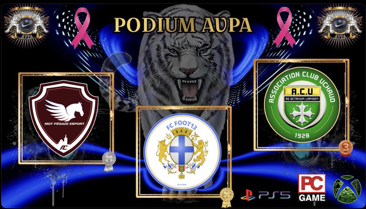 ⚜️ Tournoi A ⚜️

🏆 @SANTAATLANTA1 
🥈 <a href="/LebbouG/">Lebougui Esport 🇸🇳</a> 
🥉 <a href="/xSquadUnited/">xSquadUnited</a> 

⚜️ Tournoi B ⚜️

🏆 <a href="/FC_FOOT13/">FC FOOT13</a> 
🥈 <a href="/PGZesport/">MGT PÉGAZE esport (Actu)</a> 
🥉 @AC_UCHAUD1928 

Félicitations aux 64 participants de ce soir 👏🏼😅 c’était du lourd merci à tous d’être toujours présent pour cette nouvelle opus ♥️