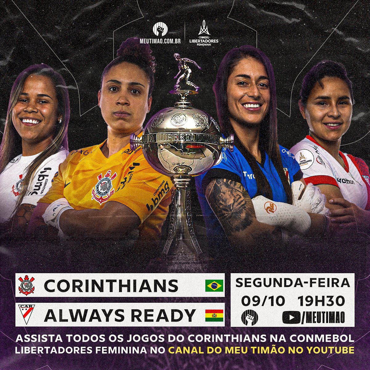 Always Ready x Corinthians AO VIVO, Libertadores 2022, jogo agora 