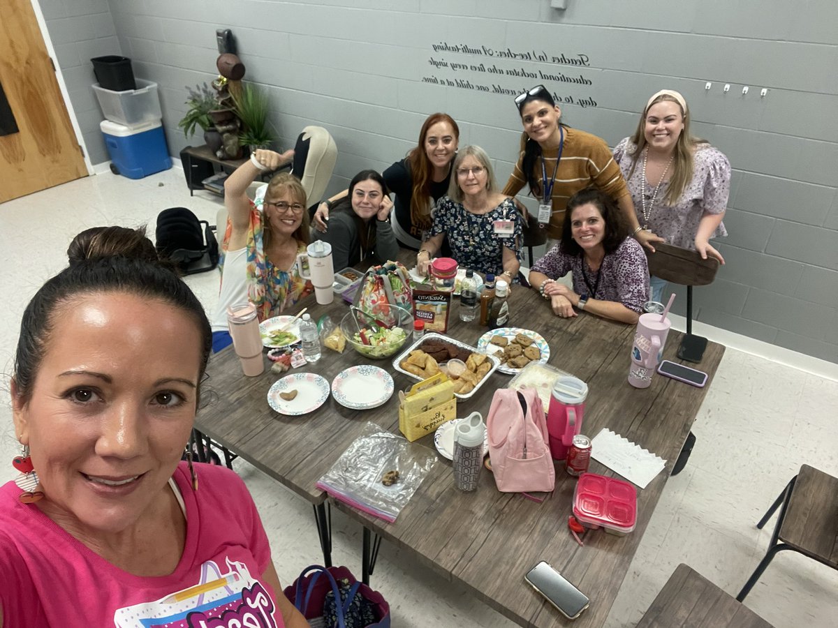 trkrusze's tweet photo. In honor of #NationalHispanicHeritageMonth we had a Kindergarten team potluck! Thank you Glenda Rosa for the Empanadillas, 
Alcapurrias  and Surrullos de Maiz! So yummy!! ❤️@FreedomVolusia #KINDergarten https://t.co/czI4SUCPNu