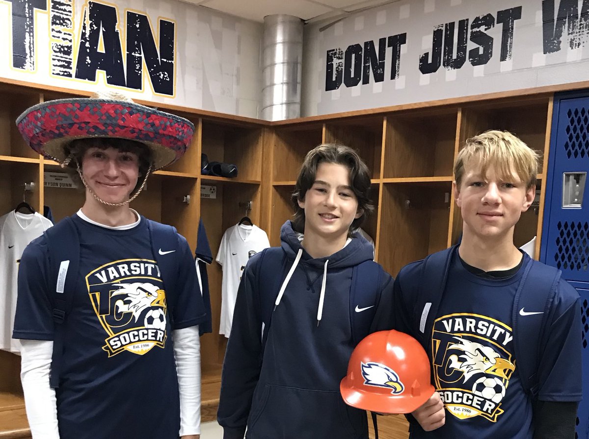 Proud of the efforts these young men have put together in the last couple of games. “Sombrero” Mark Semro “Hard Hat” shared by Bryson Quinn &amp; Caleb Janowiecki ⁦<a href="/eagles_tc/">Toledo Christian Eagles Athletics</a>⁩ ⁦⁦<a href="/toledoeagles/">Toledo Christian</a>⁩
