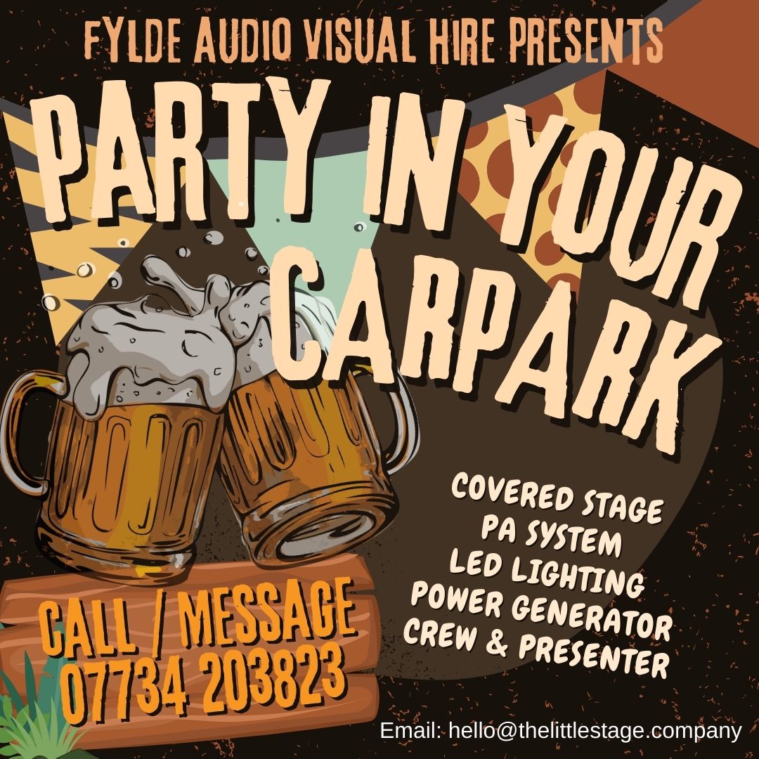 GET READY FOR 2024…. PARTY IN YOUR CARPARK if you have a decent sized carpark LETS PARTY!!! We’ll provide the STAGE, SOUND, LIGHTING, POWER and the CREW…
LETS PLAN and PARTY 📷 #pub #club #hotel #festival #partytime #blackpool #fylde #lancashire #wrye #preston #lancaster #event