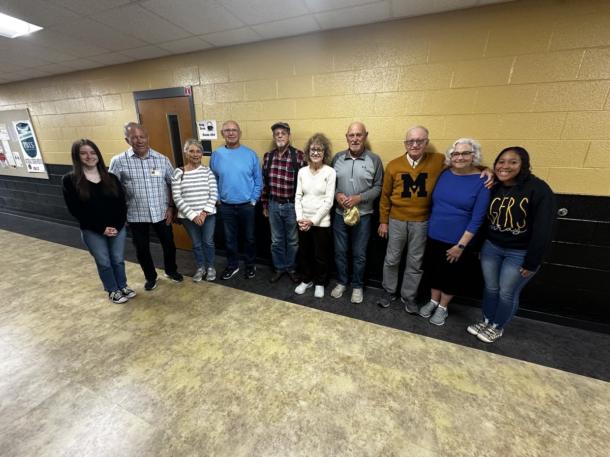 TonyJarvis_MHS's tweet photo. A different type of event at Murray High. Our connection to our past is so important to our school pride and culture. Thanks to the graduates of 1963 who came by this weekend and made an impact on our school. #MurraySchools #MHS_WeGetTo https://t.co/NvTm2zWcjH