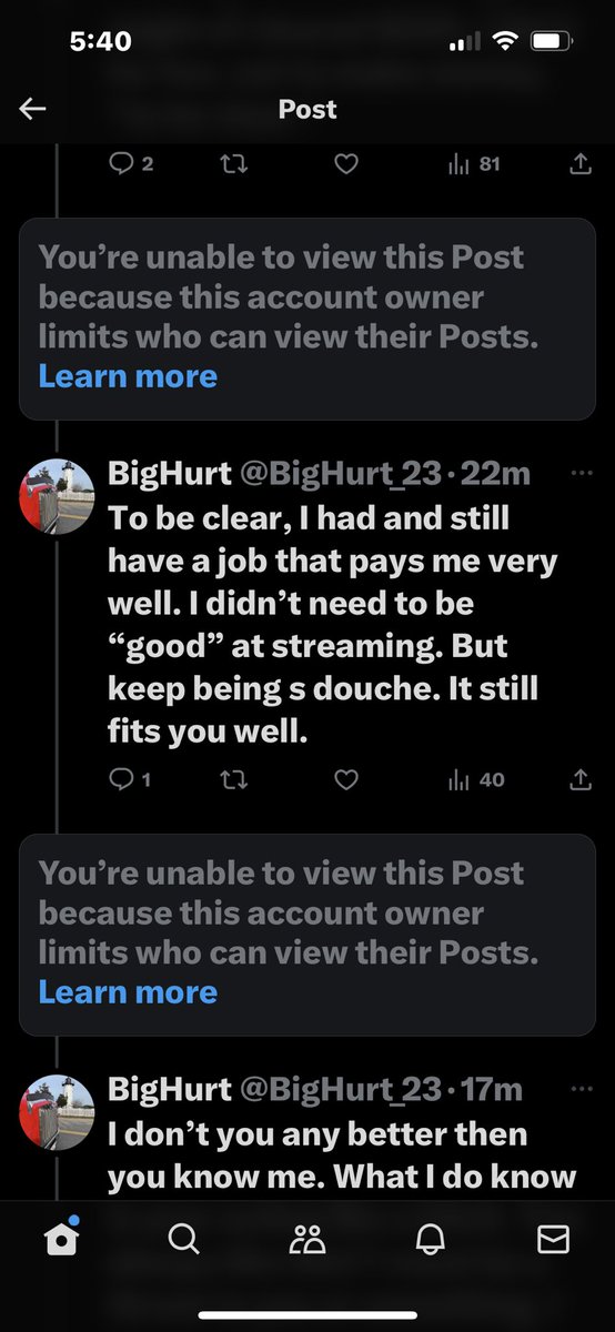 Who’s boy is this? Don’t even know this 🤡 but he comes at my neck then blocks me after I go back at him? You Madden boys are soft as puppy shit these days. <a href="/BigKep13/">KEP</a> this your boy? 😂