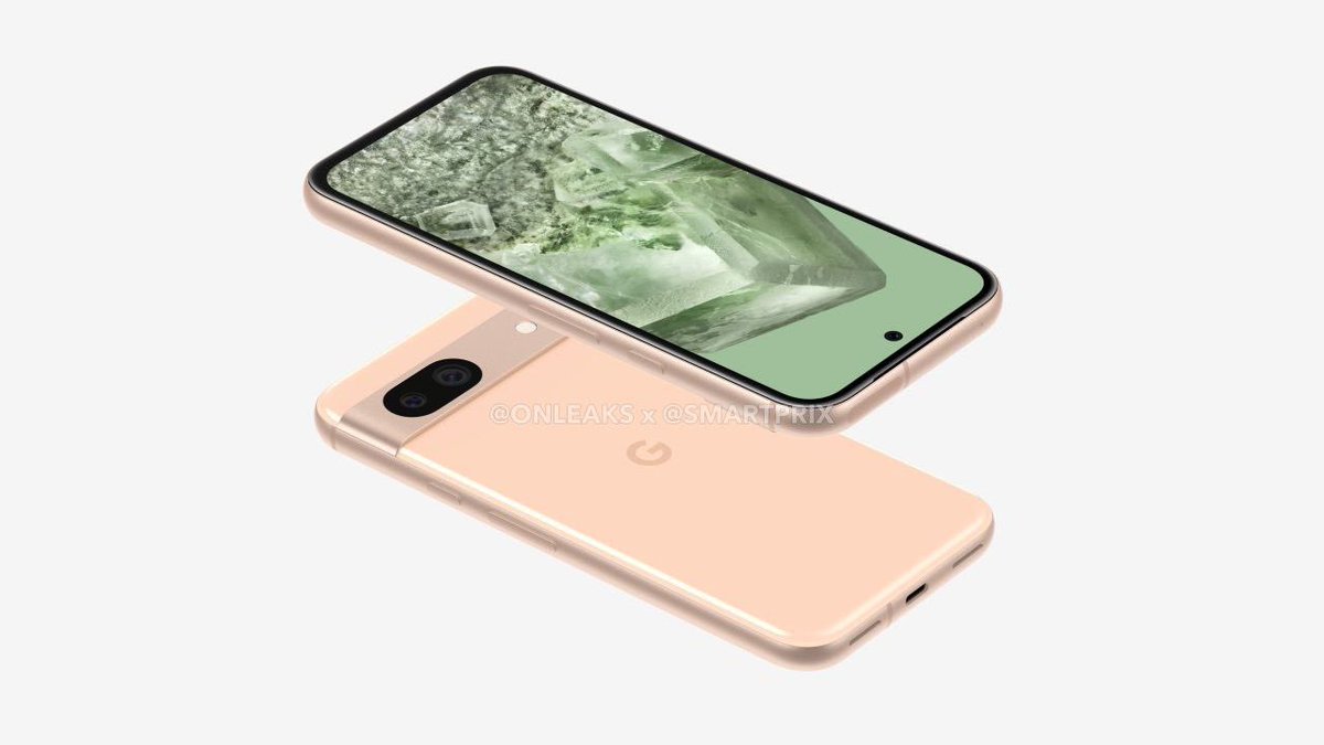 Google Pixel 8a 152.1 x 72.6 x 8.9mm Circa 6.1-inch flat screen rounded corners 2.5D curved glass USB Type-C port and stereo speakers Via:@OnLeaks × @Smartprix #Pixel8 #Pixel8A #MadeByGoogle