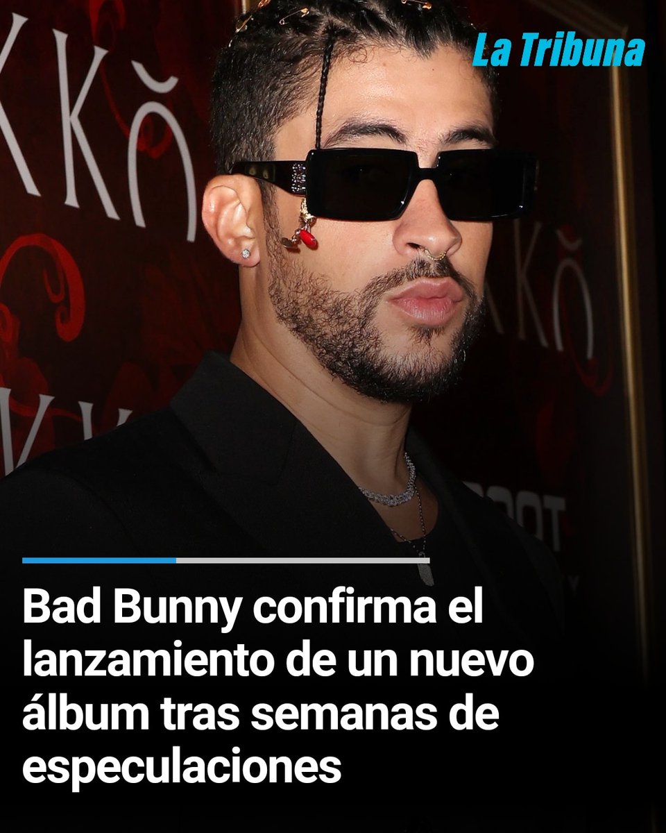 LaTribunahn's tweet photo. #entretenimiento | El cantante puertorriqueño publicó el nombre del álbum junto a la fecha del 13 de octubre en su cuenta oficial de Instagram.
📌https://t.co/pkdA4MWskb
#badbunny #albummusic #artistas https://t.co/mO0QXZOwMB