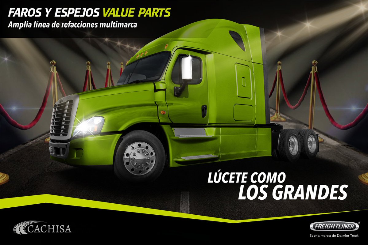 CACHISA1's tweet image. Reconocemos el valor de tus unidades.  Amplia gama de Refacciones Multimarca.

cachisa.com
#ValueParts #SomosFreightliner #cachisa #Daimler #Refacciones #Multimarca #Loquetunegocionecesita #cachotumejorcompañerodeviaje