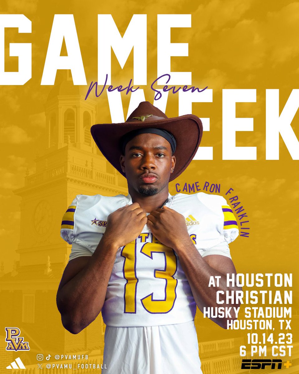 A Date in Houston with the Huskies😎

🆚Houston Christian University 
🏟️Husky Stadium
⏰6PM

#FillInTheGap | #PVAMUFootball
