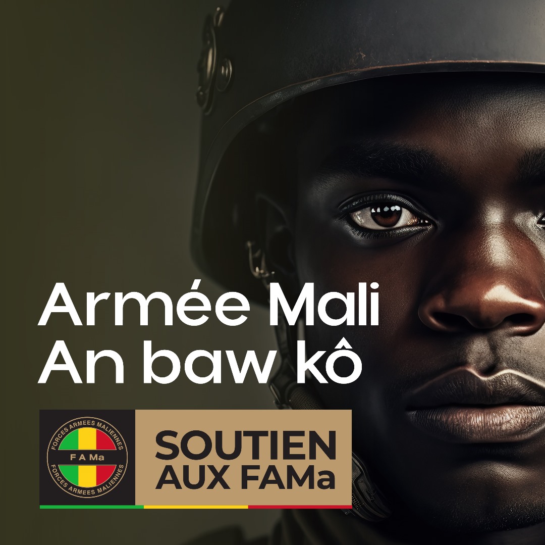 Sylla_HAM's tweet photo. 🇲🇱✅🇲🇱 #Mali #FAMa
L'armée est la grande #muette. Elle se caractérise par sa #neutralité absolue au service du #Peuple et pour toujours.
Tout le #peuple vous dit merci @FAMa_DIRPA🇲🇱 pour les sacrifices inestimables et inébranlables.
#UnisNousVaincrons ✅
#FAMaActu ✅
#FAMa ✅🇲🇱 https://t.co/HSPCuMb5Lr