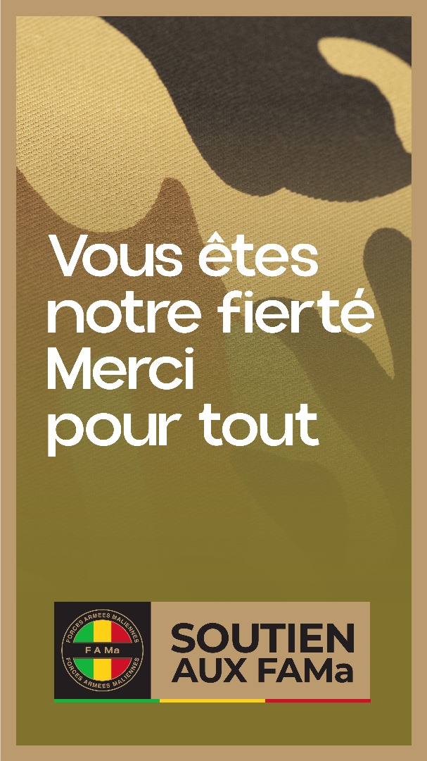 Sylla_HAM's tweet photo. 🇲🇱✅🇲🇱 #Mali #FAMa
L'armée est la grande #muette. Elle se caractérise par sa #neutralité absolue au service du #Peuple et pour toujours.
Tout le #peuple vous dit merci @FAMa_DIRPA🇲🇱 pour les sacrifices inestimables et inébranlables.
#UnisNousVaincrons ✅
#FAMaActu ✅
#FAMa ✅🇲🇱 https://t.co/HSPCuMb5Lr