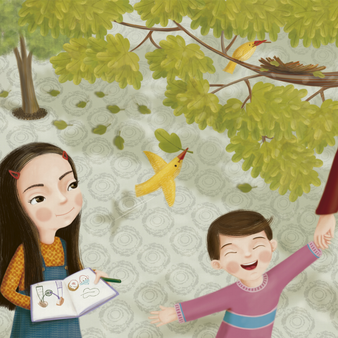 “En su clase Pily eligió hablar de las caricias. Desde el momento cero hasta llegar a la escuela, en su selectivo trabajo, había podido ver muchas de ellas” Texto de Alejandro De La O, publicado por MB Editora💕

#ilustradora #digitalpainting #photoshop  #picturebook