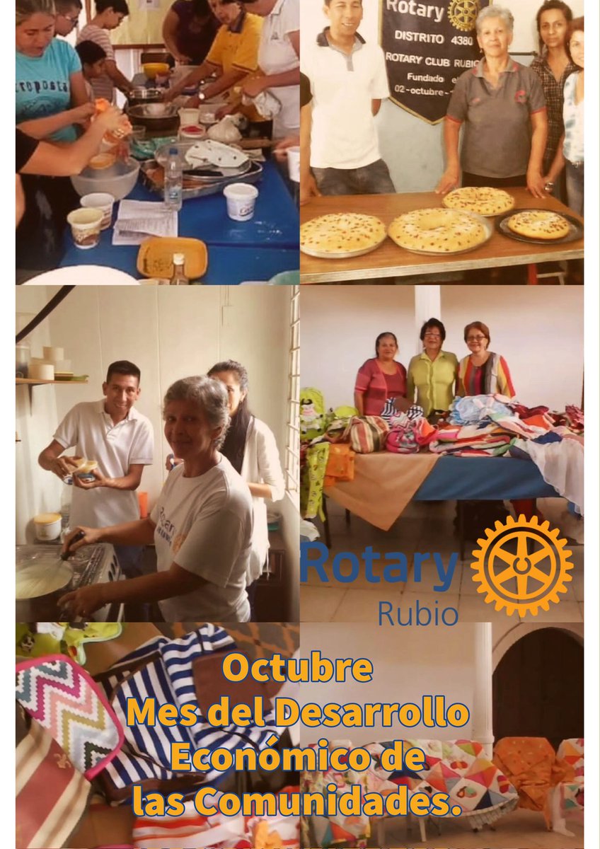 rotaryrubio4380's tweet image. Octubre lo dedicamos en Rotary para honrar las actividades y proyectos al que se entrega esfuerzo, interés y constancia en desarrollar la sostenibilidad económica en las comunidades, aún en medio de las circunstancias adversas.
#somosRotary
#somosgentedeacción