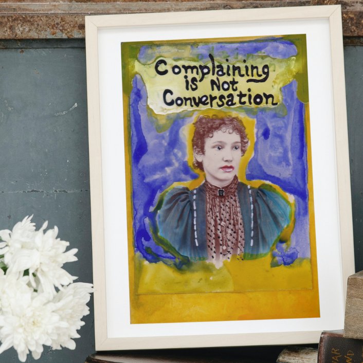 3amart's tweet image. 🎨Perfect for home decor enthusiasts or as a standout gift for someone special. "Complaining is Not Conversation" - a statement piece with a message! ✨

Own it or gift it: tinyurl.com/complain-convo
 
#HomeDecor #ArtisticGifts #ConversationStarter