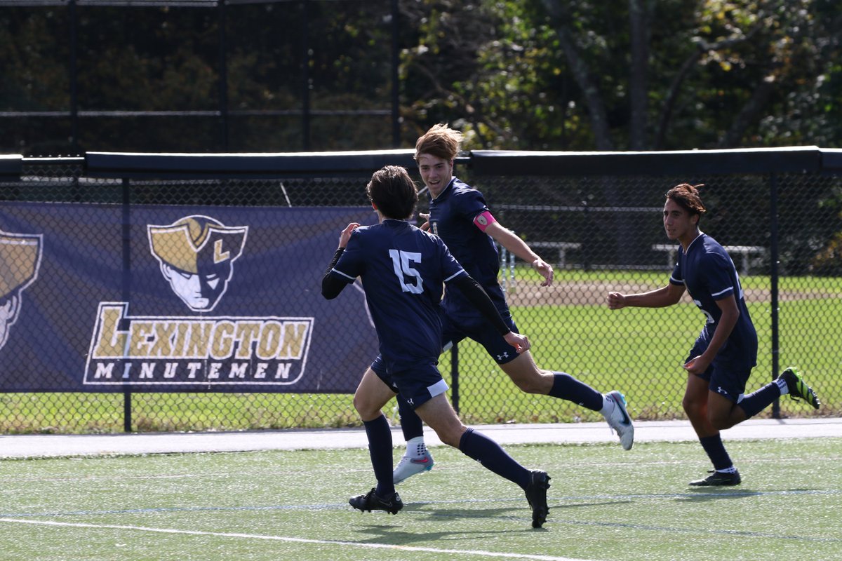 BoysLexington's tweet photo. Amazing come-from-behind win for Lexington boys varsity vs Melrose 4-3. A brace by Parker Hamilton (A: Marc Chedid, Leonas Schmidt), and a goal by Leonas Schmidt (A: Parker Hamilton) and Liam Keis (A: Marco Arcieri). #LexGo! https://t.co/Y23am9Nkz6