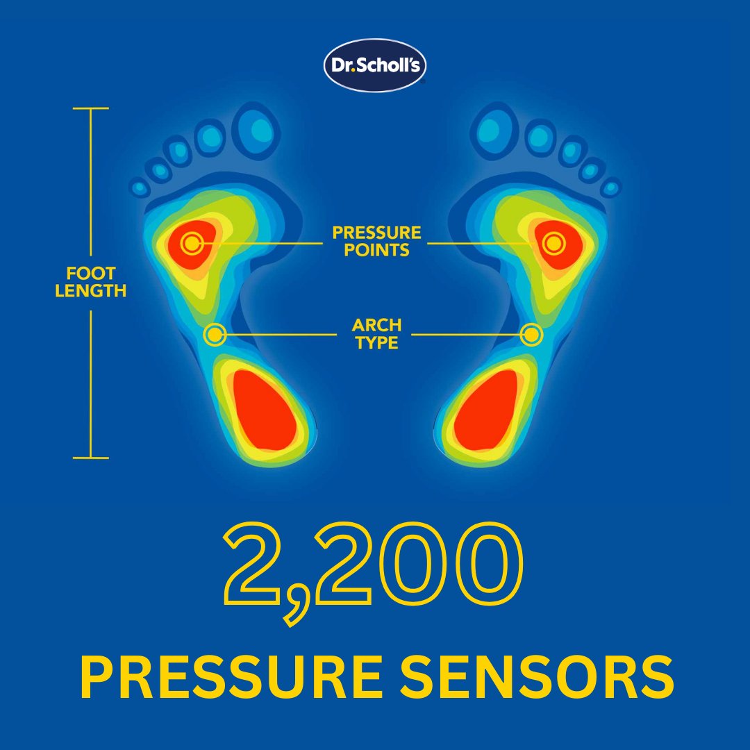 Have you tried the Dr. Scholl's® Custom Fit® Orthotics Kiosk? Using 2,200 pressure sensors, our CUSTOM FiT® technology will measure your arch type, foot length and pressure points to create the inserts that are right for you. Try it here: bit.ly/3EBQ9KA #drscholls