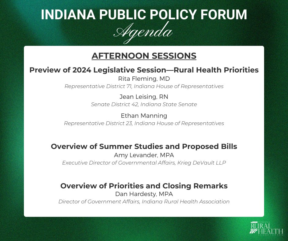 Indiana Rural Health Association tweet media