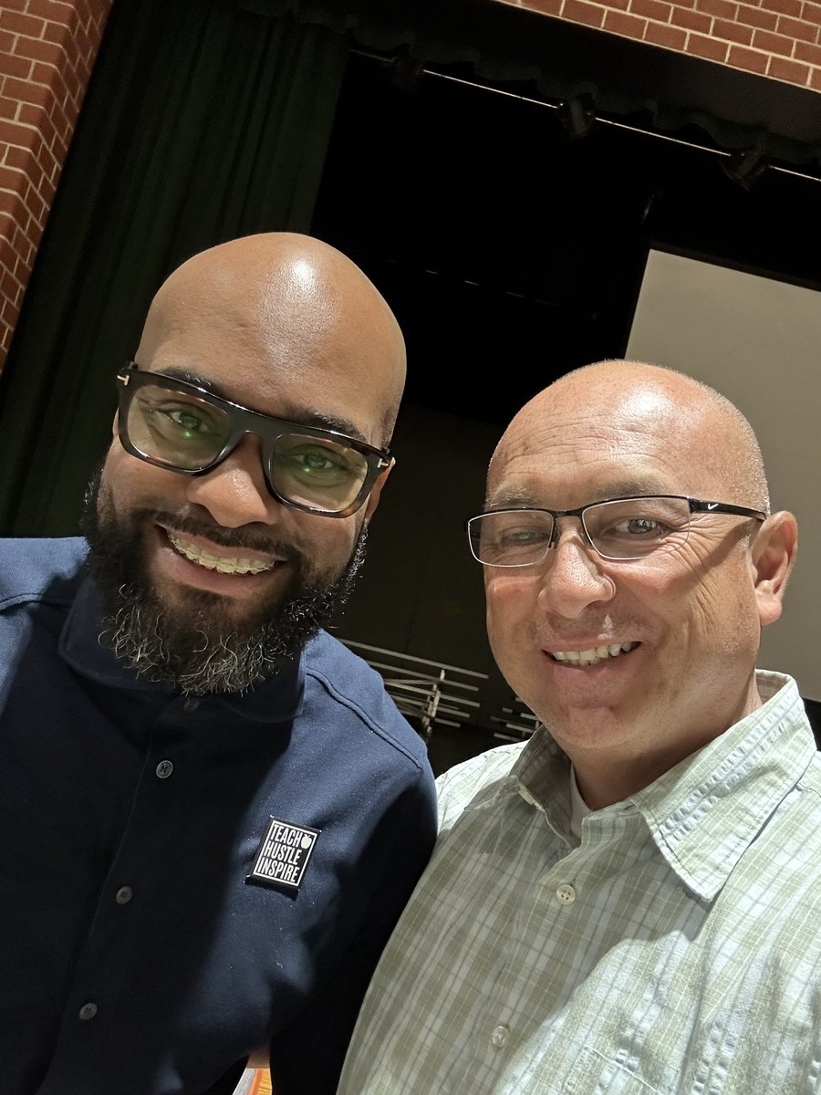 Look who came to inspire our staff for PD Day! @TchHustleInspr  Sparking Engagement and Motivation in Culturally Diverse Classrooms - Dr. Shaun Woodly. #EagleStrong