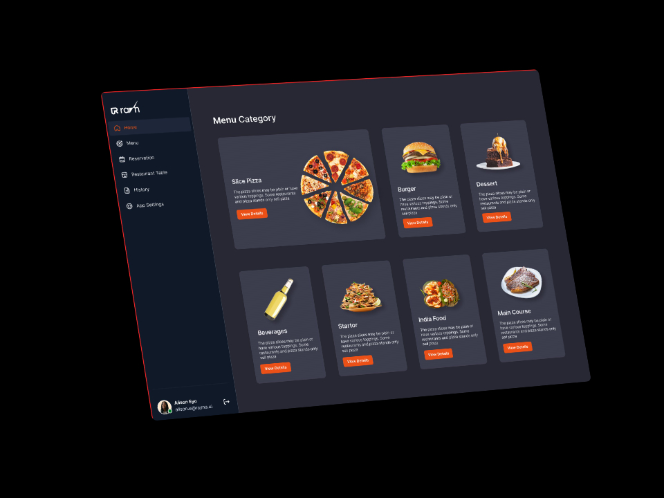 My Entry submission for The RaynaUIShowdown design challenge
Create a Restaurant Reservation Booking system.   #RaynaUIShowdown #designclan #designchallenge

@Mercee__

@designclan__

@Rayna_UI