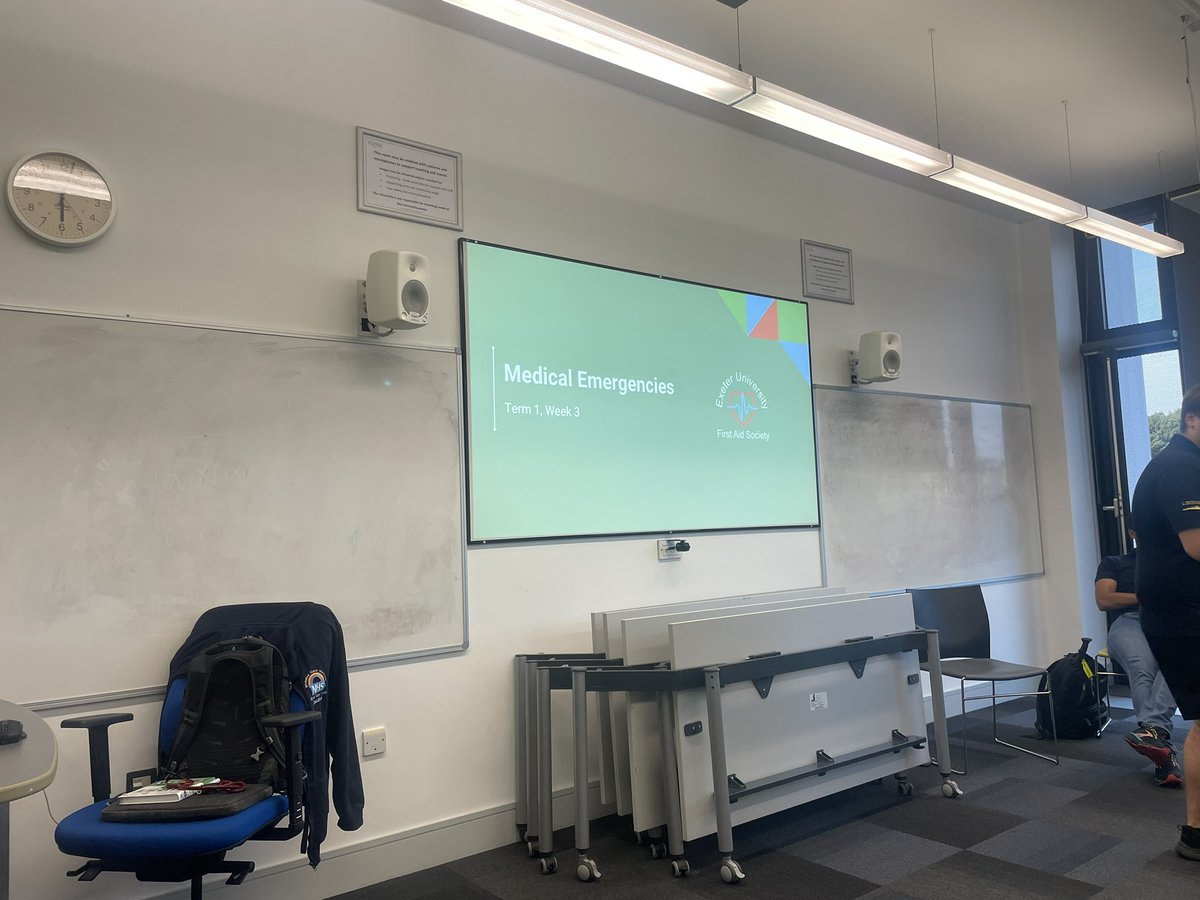 Tonight I took a visit to Exeter First Aid Society/Student Volunteering Unit in my District Student Volunteering Lead Role for the district of Devon. Very informative and engaging session from Jonathan tonight. Keep up the amazing work all! #SJAStudents