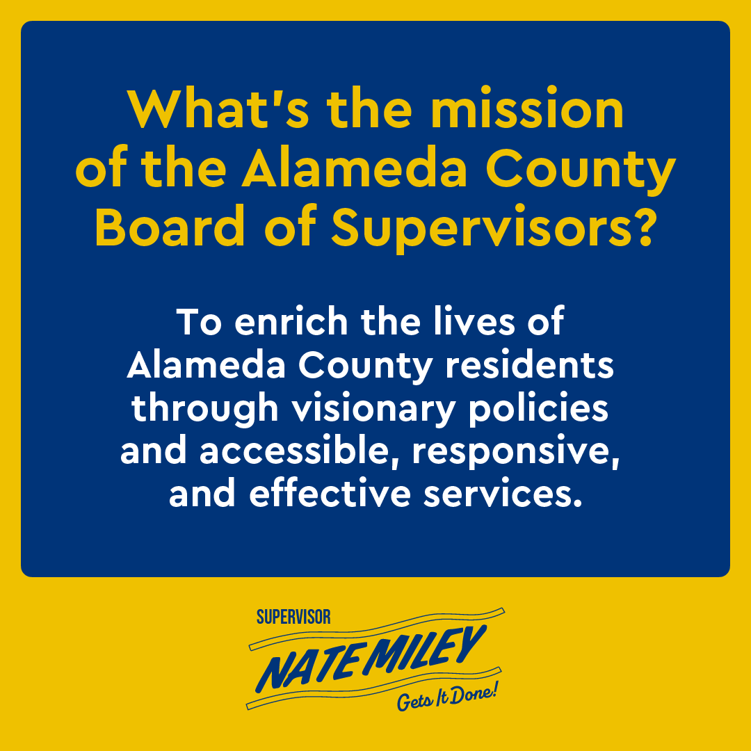 Nate Miley for Supervisor tweet media